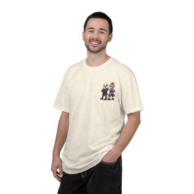 Eagle and BellBird Soccer Players T-shirt | Cute Animal Sports Illustration