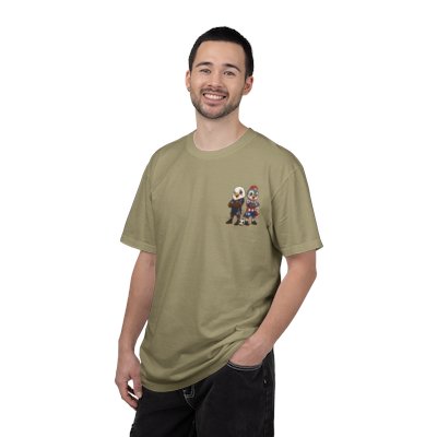 Eagle and BellBird Soccer Players T-shirt | Cute Animal Sports Illustration
