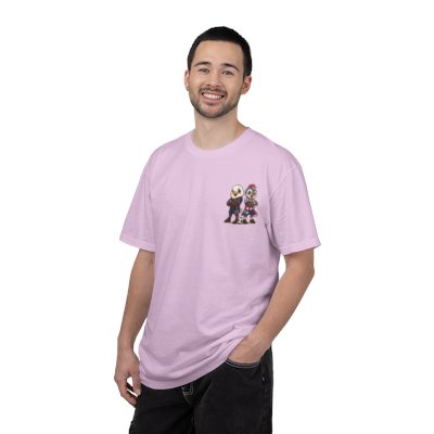 Eagle and BellBird Soccer Players T-shirt | Cute Animal Sports Illustration
