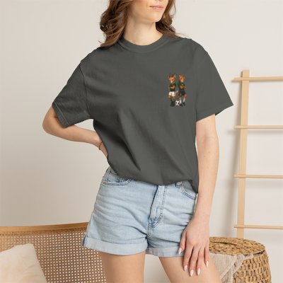 Jaguar and Springbok Soccer Players T-shirt | Cute Animal Sports Illustration