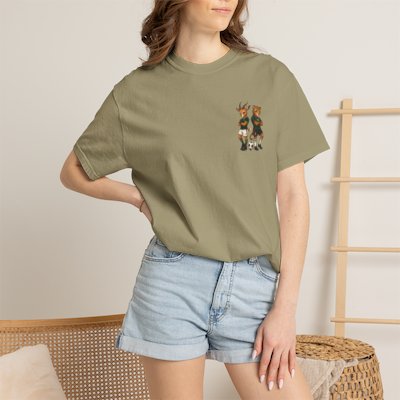 Jaguar and Springbok Soccer Players T-shirt | Cute Animal Sports Illustration