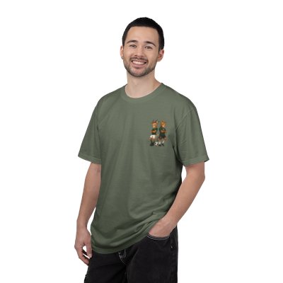 Jaguar and Springbok Soccer Players T-shirt | Cute Animal Sports Illustration