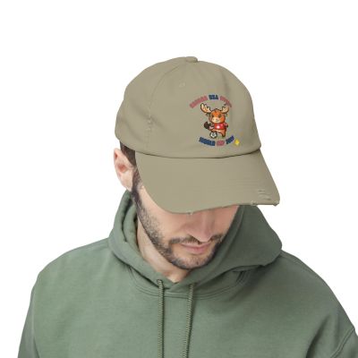 Moose Soccer Player Cap | Cartoon Animal Sports Hat