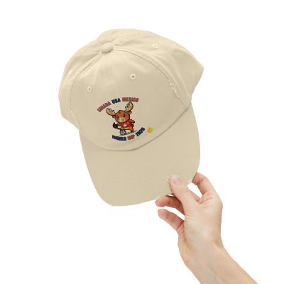 Moose Soccer Player Cap | Cartoon Animal Sports Hat