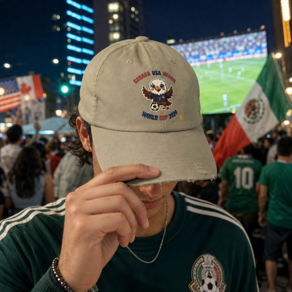 Eagle Mascot Cap | Distressed Baseball Hat, Retro School Spirit