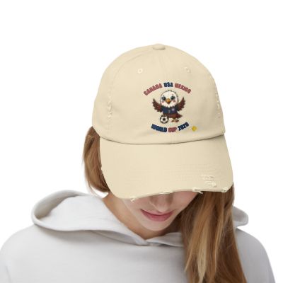 Eagle Mascot Cap | Distressed Baseball Hat, Retro School Spirit
