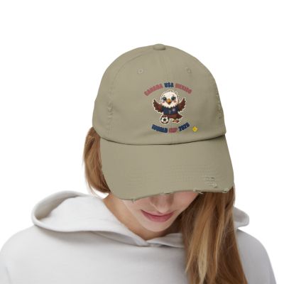 Eagle Mascot Cap | Distressed Baseball Hat, Retro School Spirit