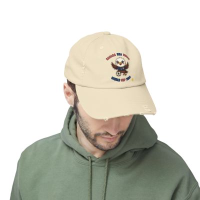 Eagle Mascot Cap | Distressed Baseball Hat, Retro School Spirit