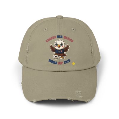 Eagle Mascot Cap | Distressed Baseball Hat, Retro School Spirit
