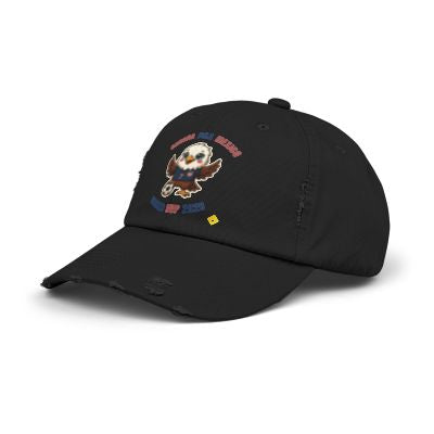 Eagle Mascot Cap | Distressed Baseball Hat, Retro School Spirit