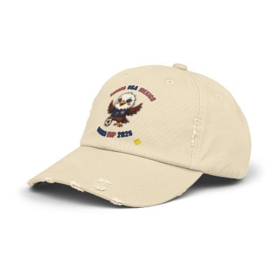 Eagle Mascot Cap | Distressed Baseball Hat, Retro School Spirit