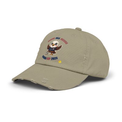 Eagle Mascot Cap | Distressed Baseball Hat, Retro School Spirit