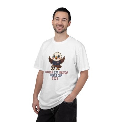 Eagle Soccer Mascot Canada USA Mexico World Cup 2026 T-shirt