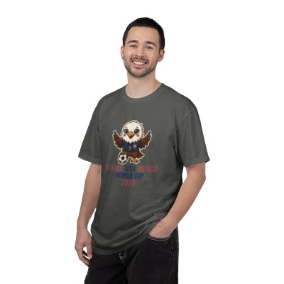 Eagle Soccer Mascot Canada USA Mexico World Cup 2026 T-shirt