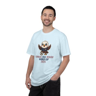 Eagle Soccer Mascot Canada USA Mexico World Cup 2026 T-shirt
