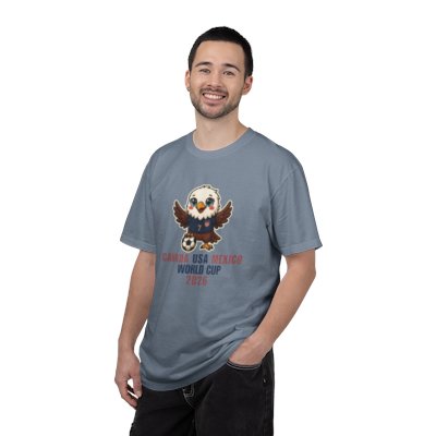 Eagle Soccer Mascot Canada USA Mexico World Cup 2026 T-shirt