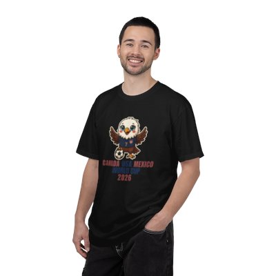 Eagle Soccer Mascot Canada USA Mexico World Cup 2026 T-shirt