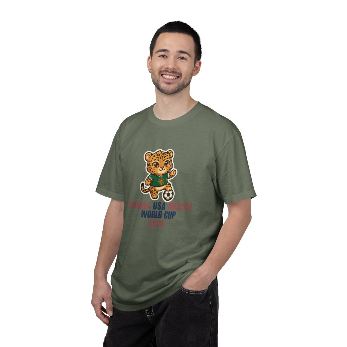 Jaguar Soccer Mascot Canada USA Mexico World Cup 2026 T-shirt