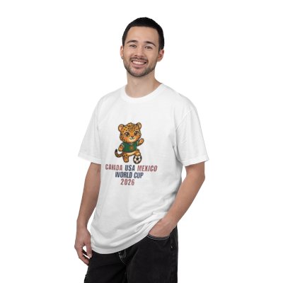 Jaguar Soccer Mascot Canada USA Mexico World Cup 2026 T-shirt