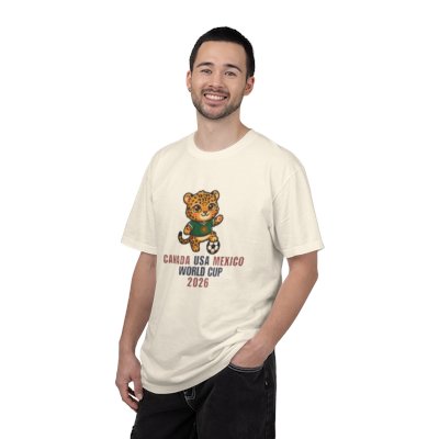 Jaguar Soccer Mascot Canada USA Mexico World Cup 2026 T-shirt