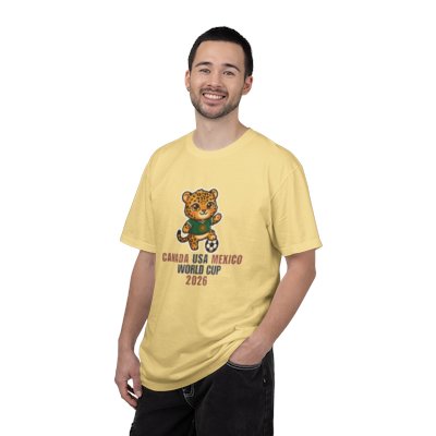 Jaguar Soccer Mascot Canada USA Mexico World Cup 2026 T-shirt