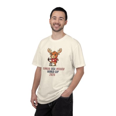 Moose Soccer Mascot Canada USA Mexico World Cup 2026 T-shirt
