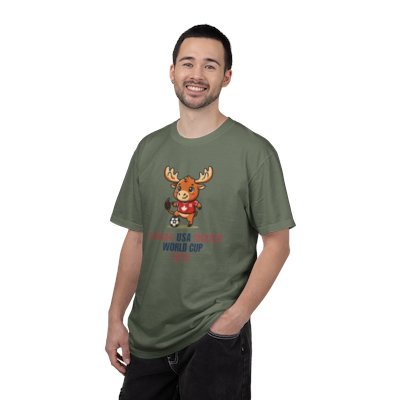 Moose Soccer Mascot Canada USA Mexico World Cup 2026 T-shirt