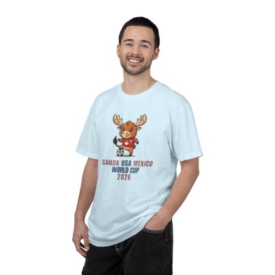 Moose Soccer Mascot Canada USA Mexico World Cup 2026 T-shirt