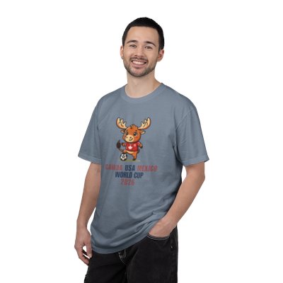 Moose Soccer Mascot Canada USA Mexico World Cup 2026 T-shirt