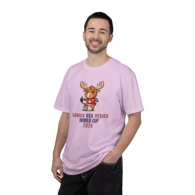 Moose Soccer Mascot Canada USA Mexico World Cup 2026 T-shirt