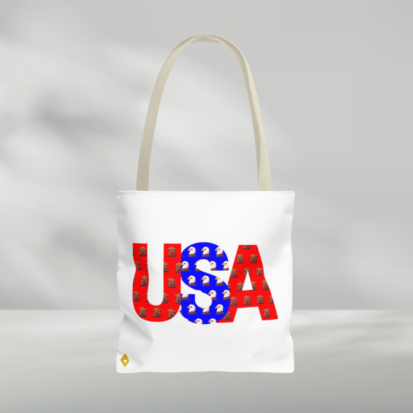 Tote Bag | USA Patriotic Design | Fourth of July Eco-Friendly Carryall