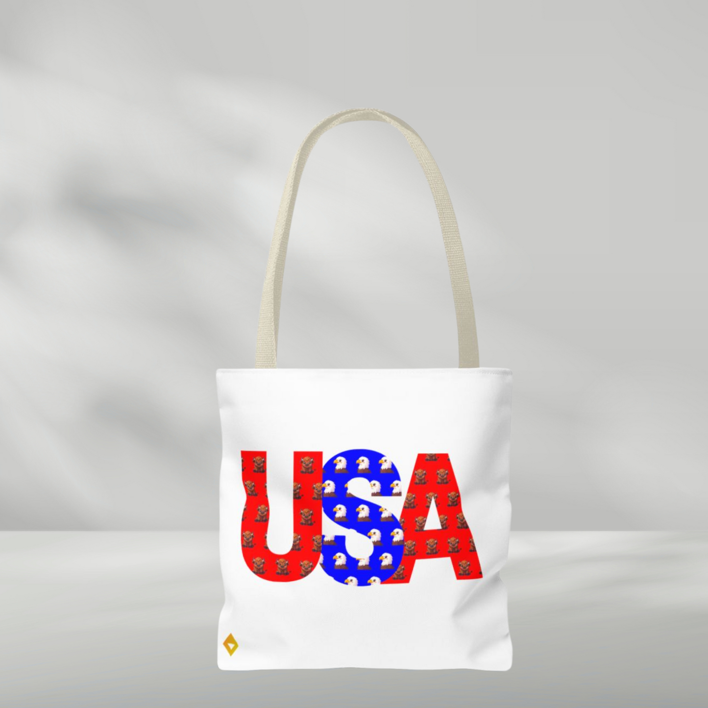 Tote Bag | USA Patriotic Design | Fourth of July Eco-Friendly Carryall