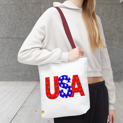 Tote Bag | USA Patriotic Design | Fourth of July Eco-Friendly Carryall