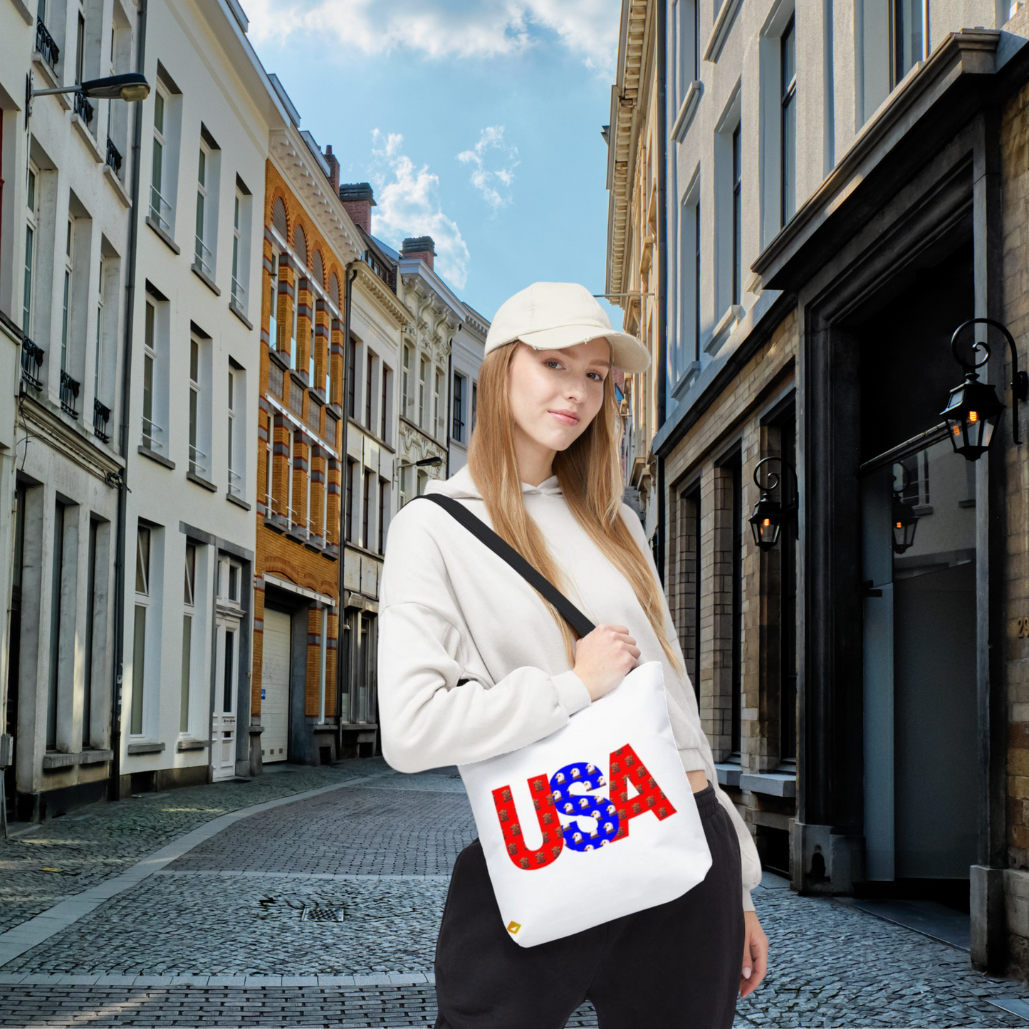 Tote Bag | USA Patriotic Design | Fourth of July Eco-Friendly Carryall