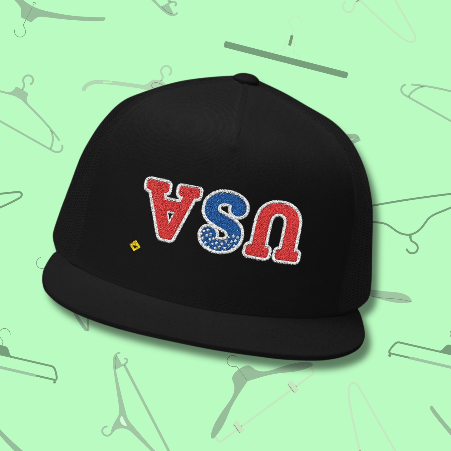 Trucker Cap | Patriotic USA Embroidery | 5 Panel Snapback for Summer and Festivals