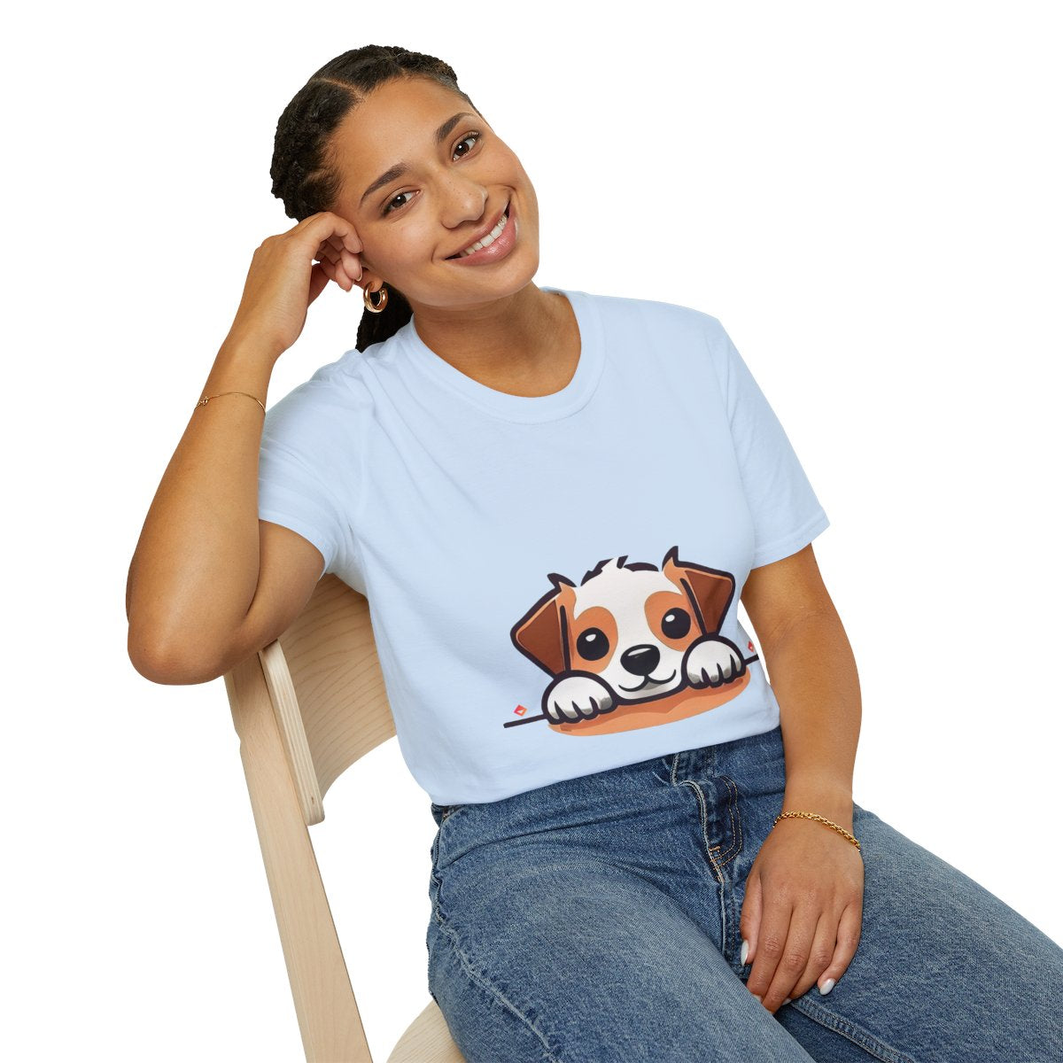 Cute Jack Russell Terrier Dog T-Shirt | Soft Cotton Tee for Dog Lovers