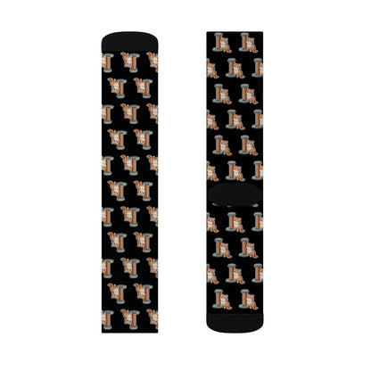 Cute Cat & Scratcher Pattern Socks | Cozy, Fun, Unisex Cat Lover Gift