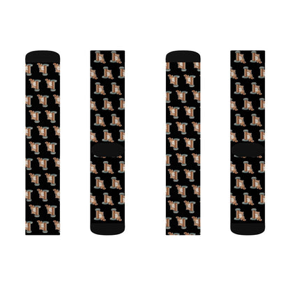 Cute Cat & Scratcher Pattern Socks | Cozy, Fun, Unisex Cat Lover Gift