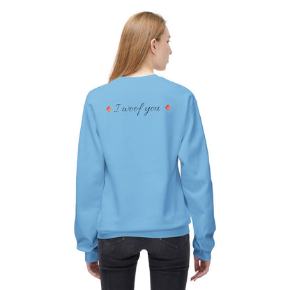 I Woof You <3 Puppy Faces Sweatshirt | Cute & Cozy Unisex Dog Lover Fleece CrewneckCrewneck