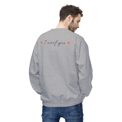 I Woof You <3 Puppy Faces Sweatshirt | Cute & Cozy Unisex Dog Lover Fleece CrewneckCrewneck