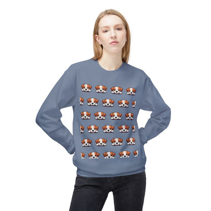 I Woof You <3 Puppy Faces Sweatshirt | Cute & Cozy Unisex Dog Lover Fleece CrewneckCrewneck