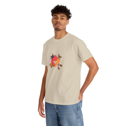 Unisex T-Shirt – Cute Puppy Faces – Colorful Dog Art by JEM