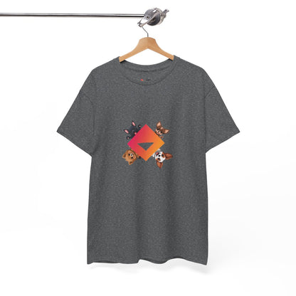 Unisex T-Shirt – Cute Puppy Faces – Colorful Dog Art by JEM