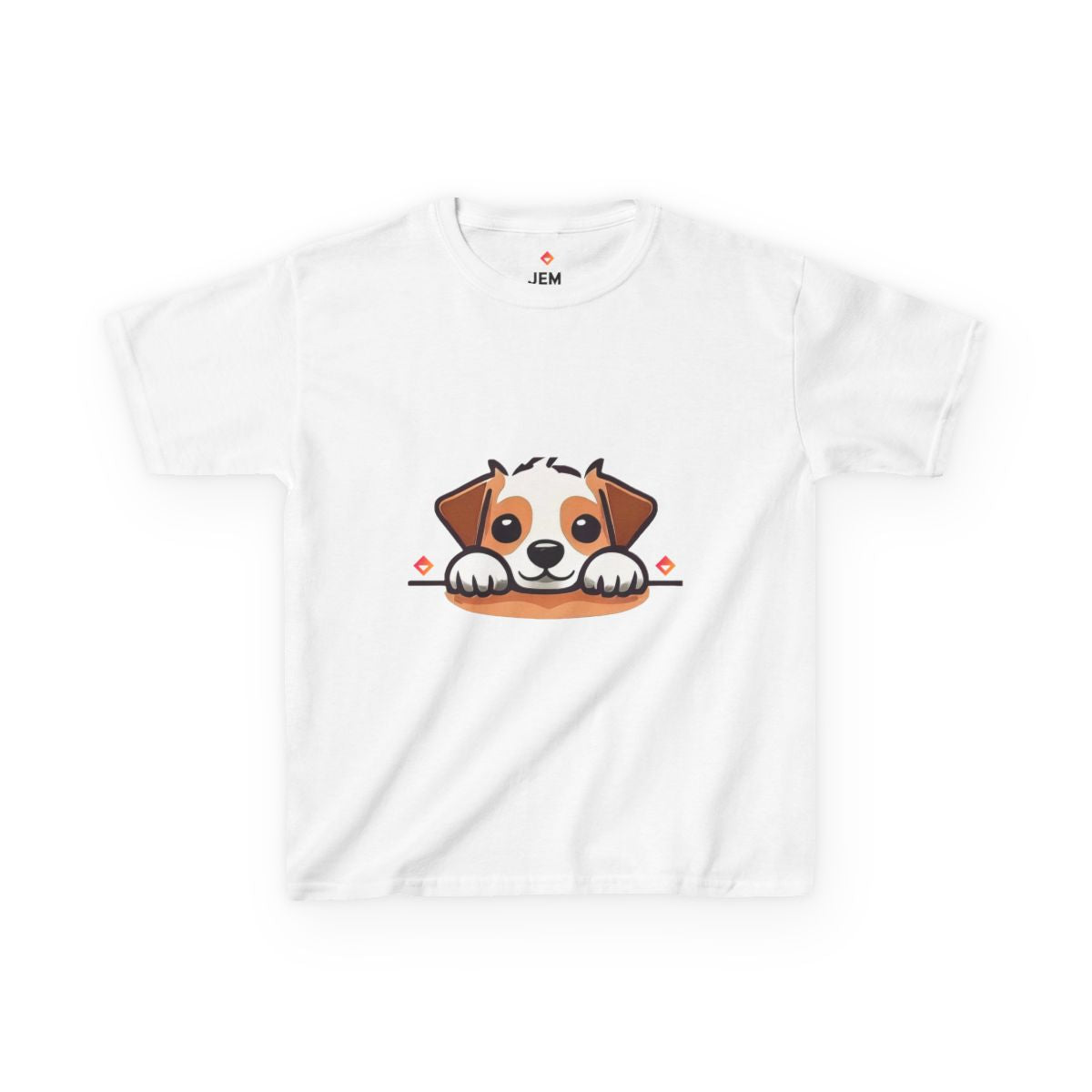 Kids’ T-Shirt – Peek-a-Pup Jack Russell – Cute Dog Lover Shirt