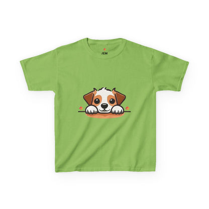 Kids’ T-Shirt – Peek-a-Pup Jack Russell – Cute Dog Lover Shirt