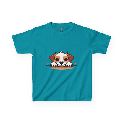 Kids’ T-Shirt – Peek-a-Pup Jack Russell – Cute Dog Lover Shirt