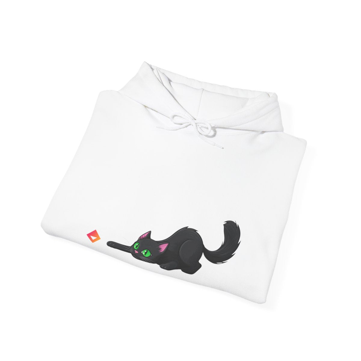 Black Cat Hoodie | Cute Cat & JEM Diamond | Unisex Heavy Blend Sweatshirt