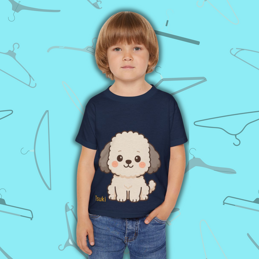 Toddler Tee, Cute Puppy Dog Print T Shirt, Kids Cotton Top, Adorable Pet Lover Outfit, Birthday Gift, Playdate Apparel