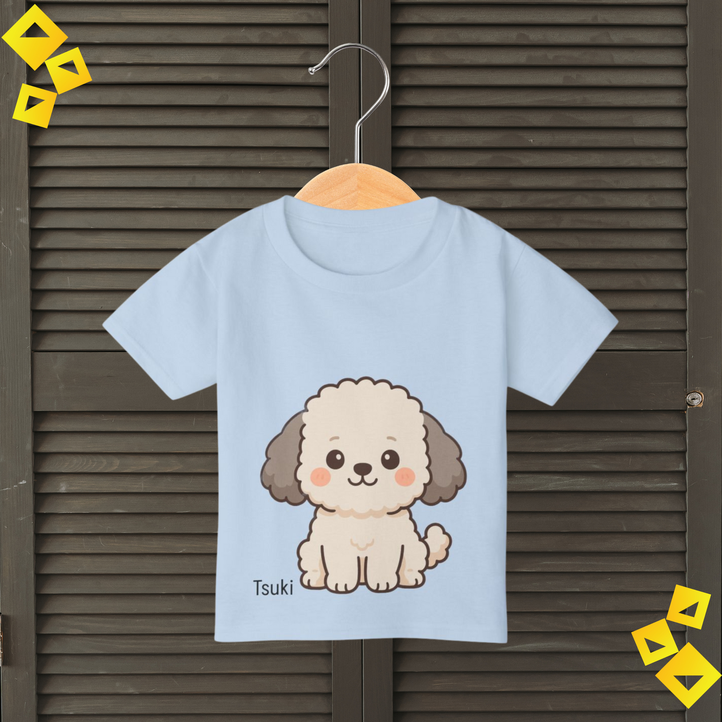 Toddler Tee, Cute Puppy Dog Print T Shirt, Kids Cotton Top, Adorable Pet Lover Outfit, Birthday Gift, Playdate Apparel