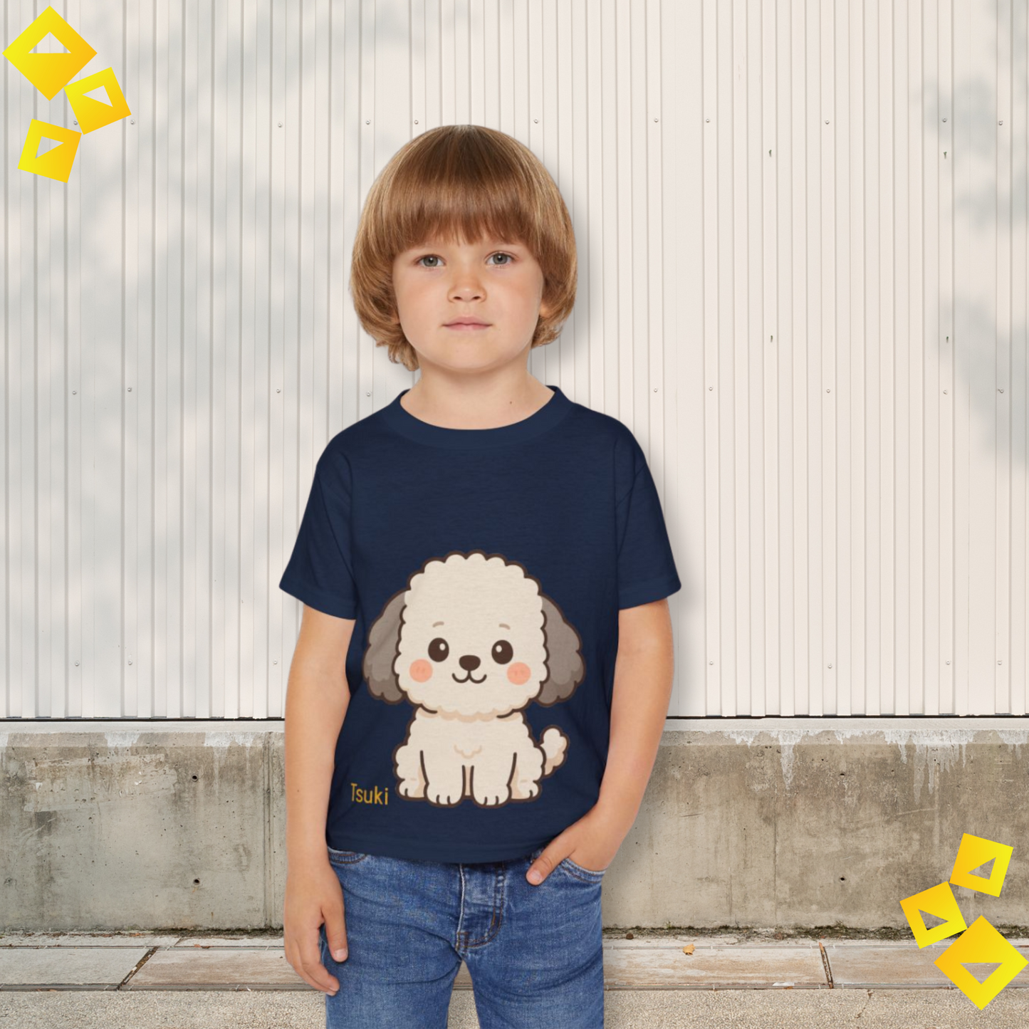Toddler Tee, Cute Puppy Dog Print T Shirt, Kids Cotton Top, Adorable Pet Lover Outfit, Birthday Gift, Playdate Apparel